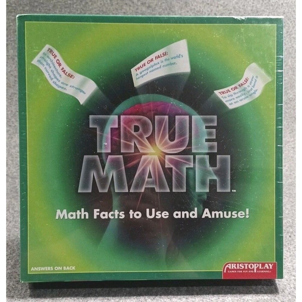 Aristoplay True Math board game "Math Facts to Use and Amuse!" Educational Game